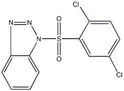 1-[(2,5-dichlorophenyl)sulfonyl]-1H-1,2,3-benzotriazole Struktur