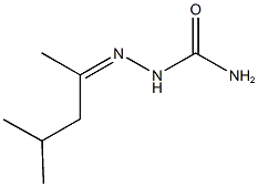 4-methyl-2-pentanone semicarbazone Struktur