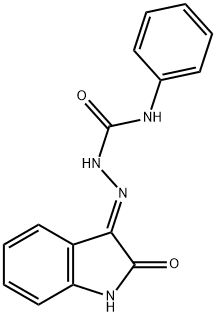 1H-indole-2,3-dione 3-(N-phenylsemicarbazone) Struktur