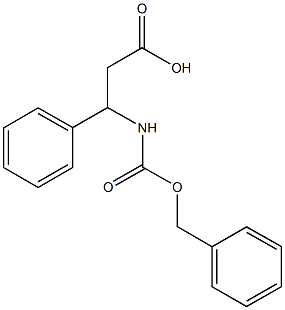 N-[(benzyloxy)carbonyl]-3-phenyl-beta-alanine Struktur