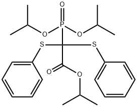 isopropyl (diisopropoxyphosphoryl)[bis(phenylsulfanyl)]acetate Struktur