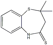 2,2-dimethyl-2,3-dihydro-1,5-benzothiazepine-4(5H)-thione Struktur