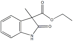 ethyl 3-methyl-2-oxo-3-indolinecarboxylate Struktur