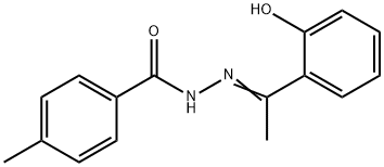 N'-[1-(2-hydroxyphenyl)ethylidene]-4-methylbenzohydrazide Struktur