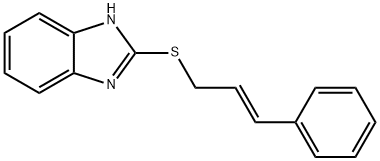 1H-benzimidazol-2-yl cinnamyl sulfide Struktur