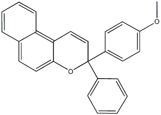 methyl 4-(3-phenyl-3H-benzo[f]chromen-3-yl)phenyl ether Struktur