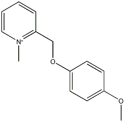 2-[(4-methoxyphenoxy)methyl]-1-methylpyridinium Struktur