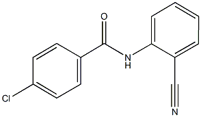 4-chloro-N-(2-cyanophenyl)benzamide Struktur