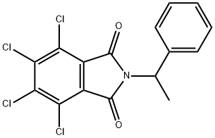 4,5,6,7-tetrachloro-2-(1-phenylethyl)-1H-isoindole-1,3(2H)-dione Struktur