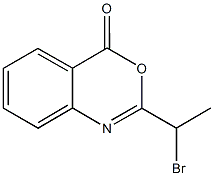 2-(1-bromoethyl)-4H-3,1-benzoxazin-4-one Struktur