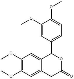 1-(3,4-dimethoxyphenyl)-6,7-dimethoxy-1,4-dihydro-3H-isochromen-3-one Struktur