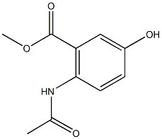 methyl 2-(acetylamino)-5-hydroxybenzoate Struktur