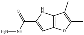 2,3-dimethyl-4H-furo[3,2-b]pyrrole-5-carbohydrazide Struktur