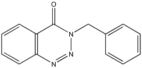 3-benzyl-1,2,3-benzotriazin-4(3H)-one Struktur