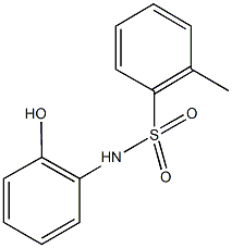 N-(2-hydroxyphenyl)-2-methylbenzenesulfonamide Struktur