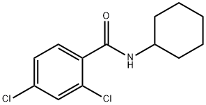 2,4-dichloro-N-cyclohexylbenzamide Struktur