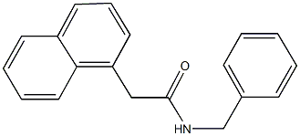 N-benzyl-2-(1-naphthyl)acetamide Struktur