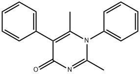 2,6-dimethyl-1,5-diphenyl-4(1H)-pyrimidinone Struktur