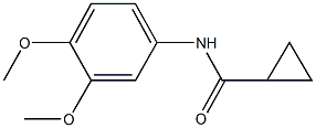 N-(3,4-dimethoxyphenyl)cyclopropanecarboxamide Struktur