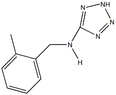 N-(2-methylbenzyl)-N-(2H-tetraazol-5-yl)amine Struktur