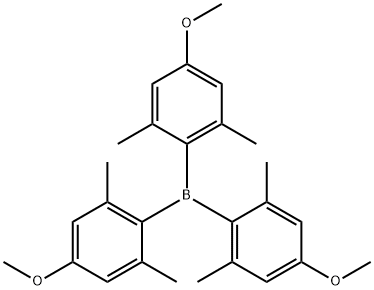 tris(4-methoxy-2,6-dimethylphenyl)borane Struktur