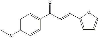 3-(2-furyl)-1-[4-(methylsulfanyl)phenyl]-2-propen-1-one Struktur