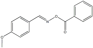 4-methoxybenzaldehyde O-benzoyloxime Struktur