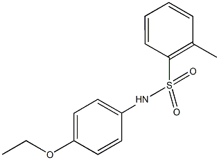 N-(4-ethoxyphenyl)-2-methylbenzenesulfonamide Struktur