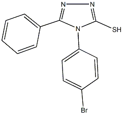 4-(4-bromophenyl)-5-phenyl-4H-1,2,4-triazol-3-yl hydrosulfide Struktur