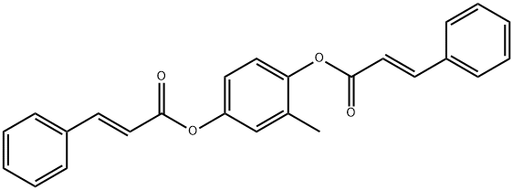 4-(cinnamoyloxy)-2-methylphenyl 3-phenylacrylate Struktur