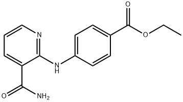 ethyl 4-{[3-(aminocarbonyl)-2-pyridinyl]amino}benzoate Struktur