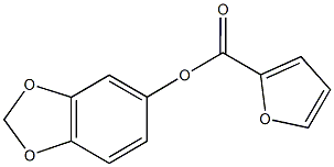 1,3-benzodioxol-5-yl 2-furoate Struktur