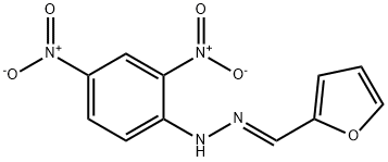 2-furaldehyde {2,4-dinitrophenyl}hydrazone Struktur