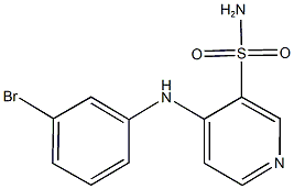 4-(3-bromoanilino)-3-pyridinesulfonamide Struktur