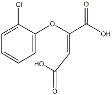 2-(2-chlorophenoxy)-2-butenedioic acid Struktur