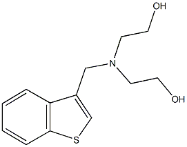 2-[(1-benzothien-3-ylmethyl)(2-hydroxyethyl)amino]ethanol Struktur