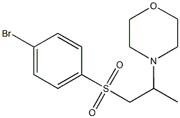 4-bromophenyl 2-(4-morpholinyl)propyl sulfone Struktur