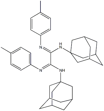 N~1~,N~2~-di(1-adamantyl)-N'~1~,N'~2~-bis(4-methylphenyl)ethanediimidamide Struktur