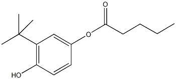 3-tert-butyl-4-hydroxyphenyl pentanoate Struktur