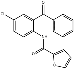 N-(2-benzoyl-4-chlorophenyl)-2-furamide Struktur