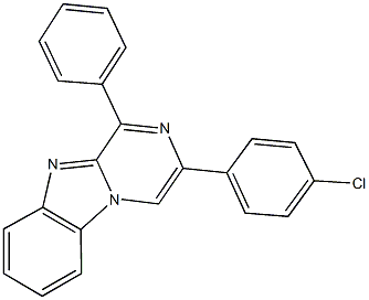 3-(4-chlorophenyl)-1-phenylpyrazino[1,2-a]benzimidazole Struktur