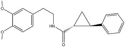 N-[2-(3,4-dimethoxyphenyl)ethyl]-2-phenylcyclopropanecarboxamide Struktur