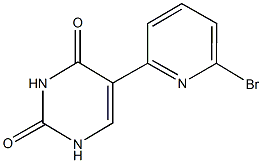 5-(6-bromo-2-pyridinyl)-2,4(1H,3H)-pyrimidinedione Struktur