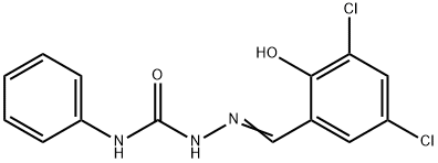 3,5-dichloro-2-hydroxybenzaldehyde N-phenylsemicarbazone Struktur