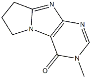 3-methyl-7,8-dihydro-3H-pyrrolo[2,1-f]purin-4(6H)-one Struktur