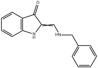 2-[(benzylamino)methylene]-1,2-dihydro-3H-indol-3-one Struktur