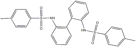 4-methyl-N-(2'-{[(4-methylphenyl)sulfonyl]amino}[1,1'-biphenyl]-2-yl)benzenesulfonamide Struktur