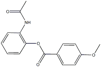 2-(acetylamino)phenyl 4-methoxybenzoate Struktur