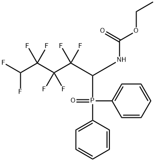 ethyl 1-(diphenylphosphoryl)-2,2,3,3,4,4,5,5-octafluoropentylcarbamate Struktur