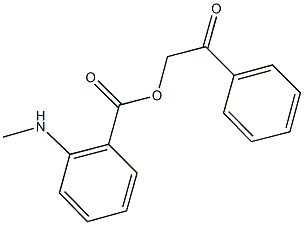 2-oxo-2-phenylethyl 2-(methylamino)benzoate Struktur